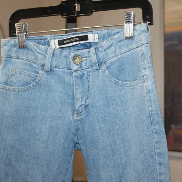 Tagliatore Five Pocket Kids Light Wash Denim.Belt Hoops.Sz. XS/6